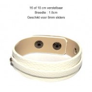 Armband Schuivers Wit